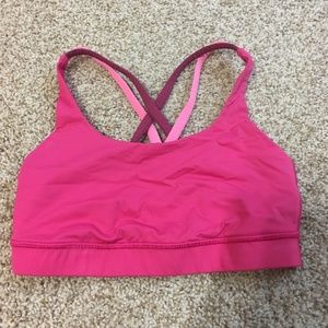 Lululemon Bright Pink Energy Bra Size 4